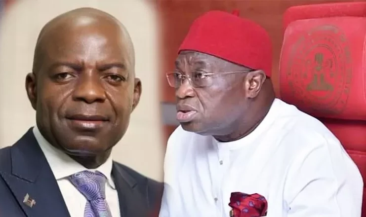 OTTI CONGRATULATES IKPEAZU ON APPOINTMENT AS NIGERIA’S AMBASSADOR TO SPAIN Okezie Ikpeazu and Alex-Otti