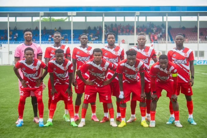 Abia Warriors starting lineup against Ikorodu City.