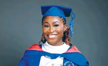 UNICAL First Female SUG President Graduates with First Class