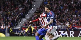 Lookman Features as Atlético Hold Arsenal to 1-1 Draw in Champions League Semi-Final First Leg