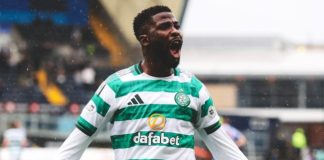 Iheanacho Nets Winner goal as Celtic Beat 10-Man Hibernian