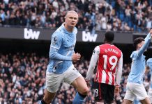 Manchester City Thrash Brentford 3-0, Cut Arsenal’s Lead To Two Points