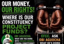 OPINION: Obi Aguocha: Our Money, Our Rights! Where Is Our Constituency Project Funds? – By Anosike Emmanuel