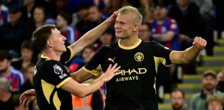 Man City Go Top Of EPL After 4-1 Thrashing Of Crystal Palace