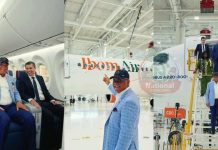 Governor Eno Inspects Brand-New Airbus A220-300 for Ibom Air in Canada