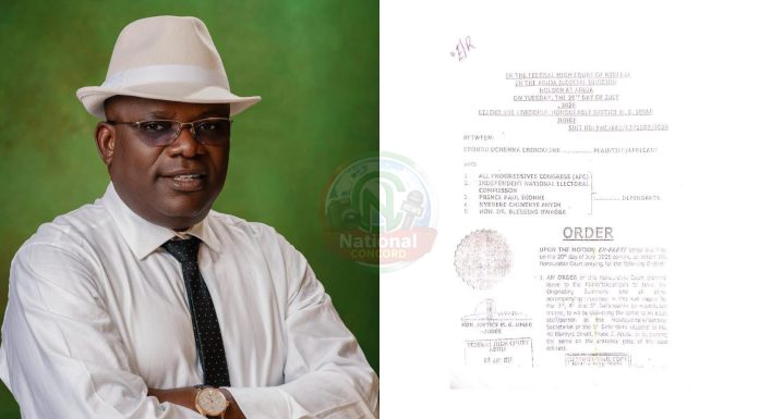 BREAKING: Erondu Jnr Heads to Court Over APC Abia South Senatorial Ticket