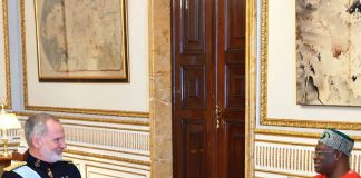 From Abia To Spain: Okezie Ikpeazu, Family Take Akwete Fabric To The Spanish Royal Palace