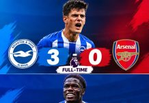 Brighton shock Arsenal as Everton, Newcastle secure wins